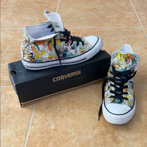 Converse Shoes - Floral Converse